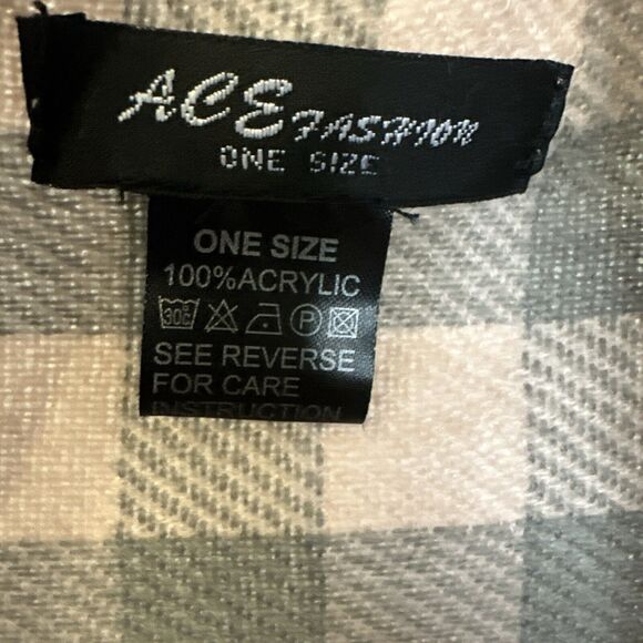 Buffalo Plaid Sleeveless Open Front Cardigan Asymmetrical Hem One Size Pink Grey - Picture 4 of 9